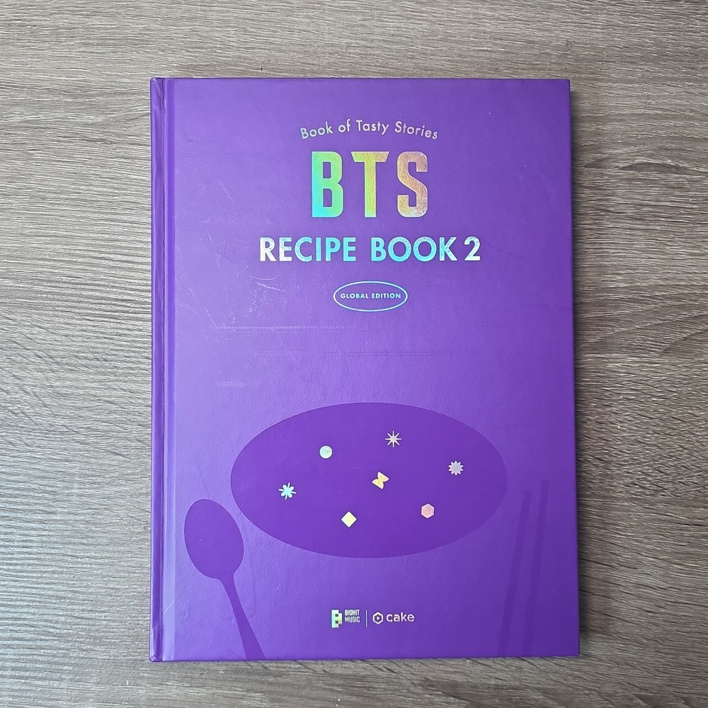 BTS Recipe Book 2 Global Edition Hardcover Korean Cookbook with Ingredient Cards